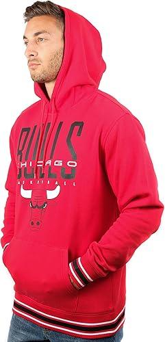 Ultra Game Men's NBA Chicago Bulls Focused Pullover Fleece Hoodie Sweatshirt|Chicago Bulls - UltraGameShop