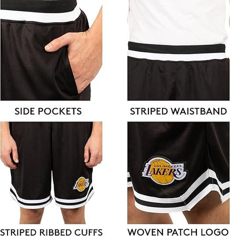 Ultra Game NBA Los Angeles Lakers Official Men's Supreme Active Basketball Training Shorts|Los Angeles Lakers - UltraGameShop