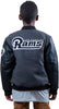Ultra Game NFL Los Angeles Rams Youth Classic Varsity Coaches Jacket|Los Angeles Rams