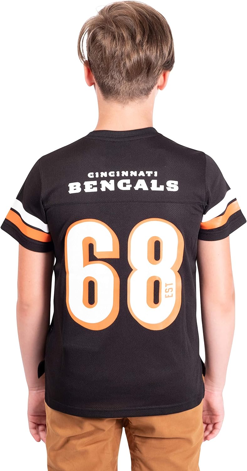 Ultra Game NFL Cincinnati Bengals Youth Soft Mesh Vintage Jersey T-Shirt|Cincinnati Bengals - UltraGameShop
