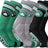 Ultra Game NBA Men's Boston Celtics Athletic Cushioned Secure Fit Team Crew Socks - 3 Pack| Boston Celtics - UltraGameShop