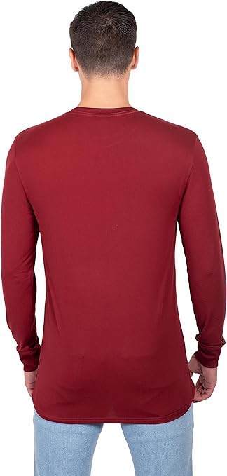 Ultra Game NFL Washington Commanders Mens Active Lightweight Quick Dry Long Sleeve T-Shirt|Washington Commanders