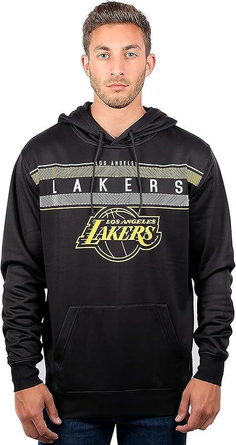 Ultra Game NBA Los Angeles Lakers Men's Fleece Hoodie Pullover Sweatshirt Poly Midtown |Los Angeles Lakers - UltraGameShop