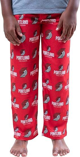 Ultra Game NBA Portland Trail Blazers Boys 2 Piece Tee Shirt & Lounge Pants Pajama Set| Portland Trail Blazers - UltraGameShop