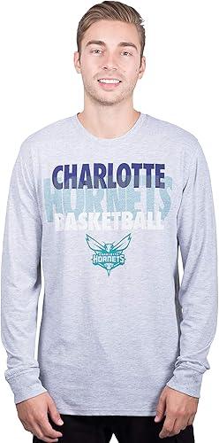 Ultra Game NBA Charlotte Hornets Men's Super Soft Supreme Long Sleeve T-Shirt|Charlotte Hornets - UltraGameShop