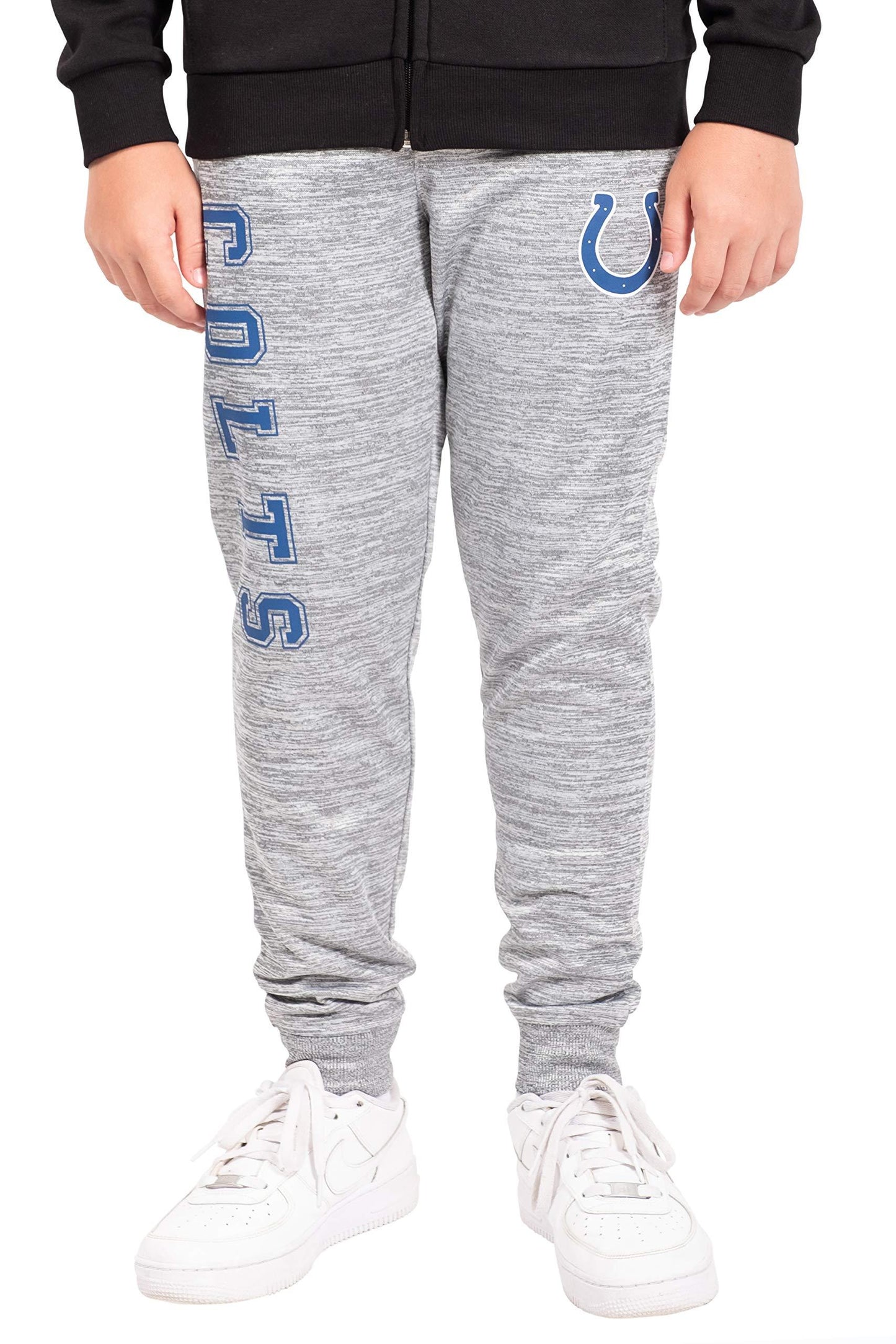 Ultra Game NFL Indianapolis Colts Youth High Performance Moisture Wicking Fleece Jogger Sweatpants|Indianapolis Colts - UltraGameShop