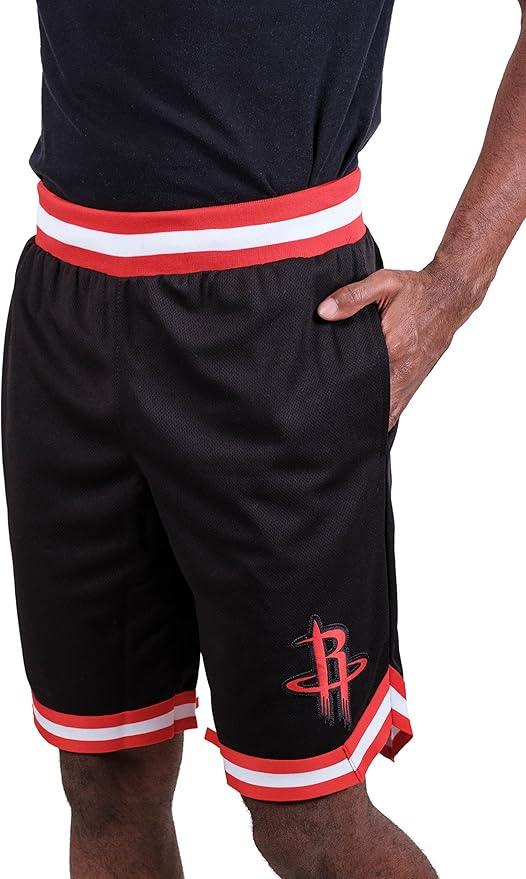 Ultra Game NBA Houston Rockets Men's Active Knit Basketball Training Shorts|Houston Rockets - UltraGameShop