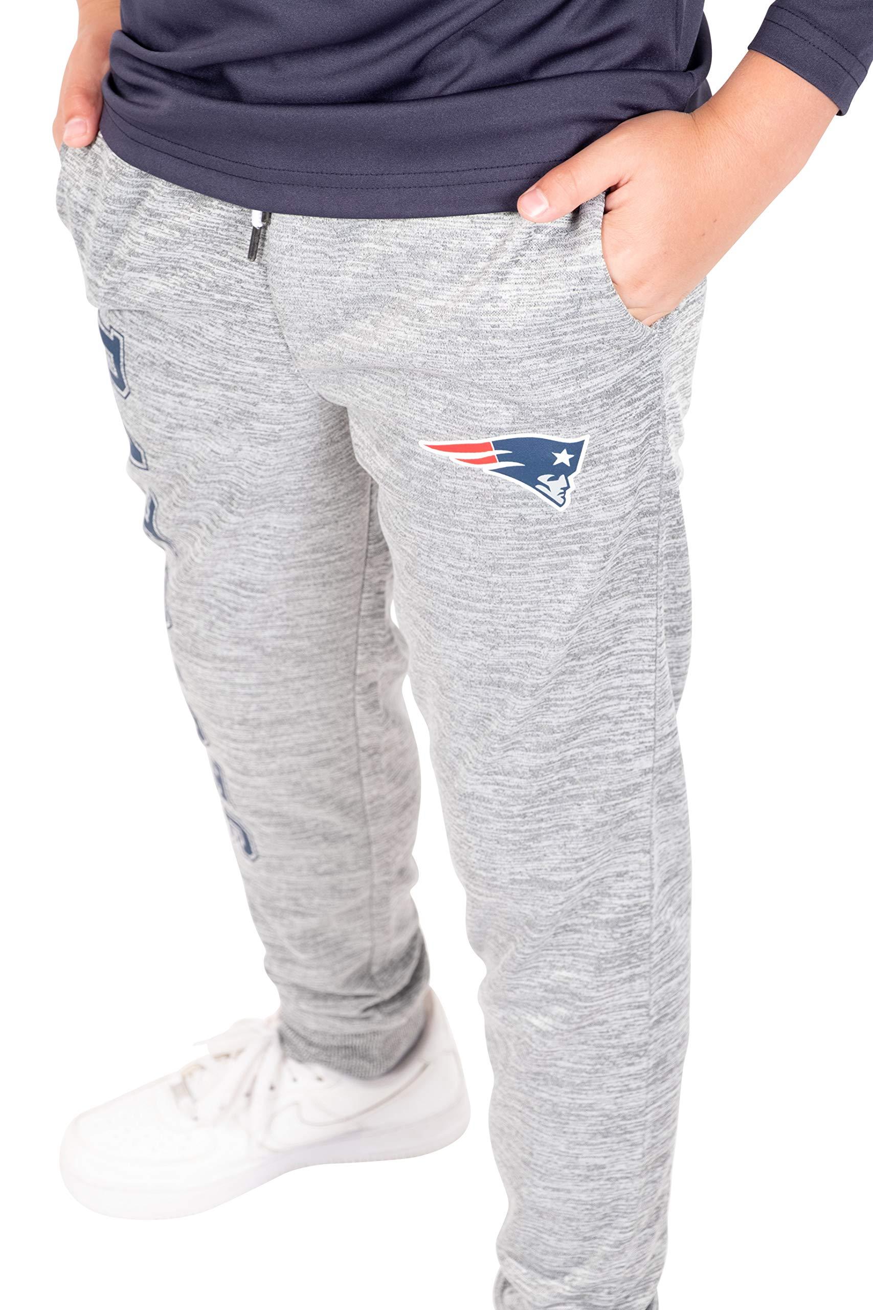 Ultra Game NFL New England Patriots Youth High Performance Moisture Wicking Fleece Jogger Sweatpants|New England Patriots - UltraGameShop