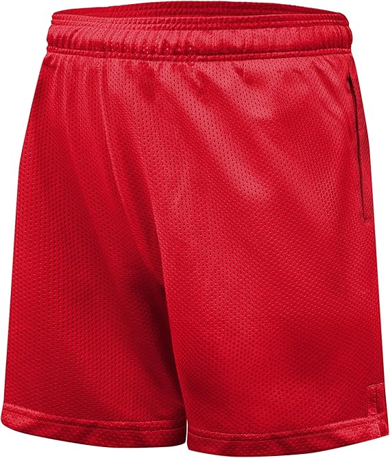 Ultra Game NFL Official Adults Super Soft Mesh Active Training Shorts, San Francisco 49ers, Team Color|San Francisco 49ers