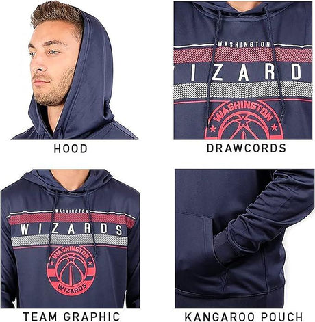 Ultra Game NBA Atlanta Hawks Men's Fleece Hoodie Pullover Sweatshirt Poly Midtown | Atlanta Hawks - UltraGameShop