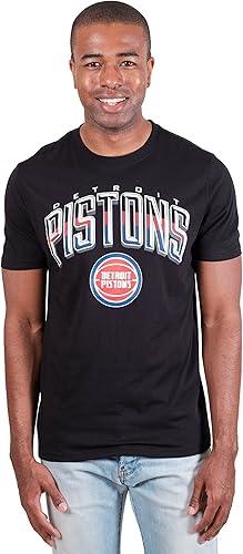 Ultra Game Men's NBA Detroit Pistons Arched Plexi Short Sleeve T-Shirt|Detroit Pistons - UltraGameShop