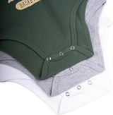 Ultra Game NBA Milwaukee Bucks Super Soft Cotton 3 Pack Baby Creeper Bodysuit|Milwaukee Bucks - UltraGameShop