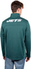 Ultra Game Men's Quarter-Zip Fleece Pullover Sweatshirt with Zipper Pockets New York Jets