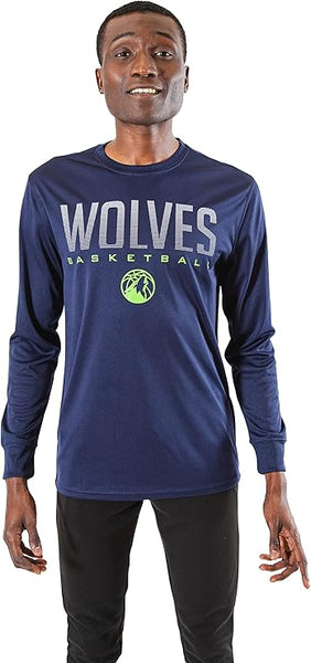Ultra Game NBA Minnesota Timberwolves Men's Super Soft Game Day Long Sleeve T-Shirt |Minnesota Timberwolves - UltraGameShop