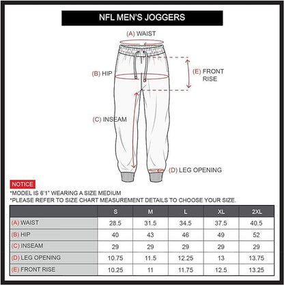 Ultra Game NFL Los Angeles Chargers Men's Active Super Soft Game Day Jogger Sweatpants|Los Angeles Chargers - UltraGameShop