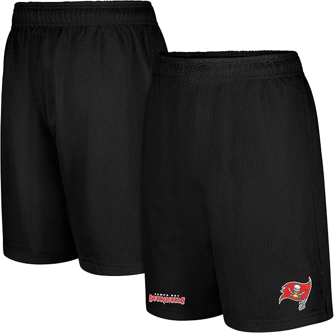 Ultra Game Men's NFL Official Super Soft Soft Mesh Active Training Shorts|Tampa Bay Buccaneers