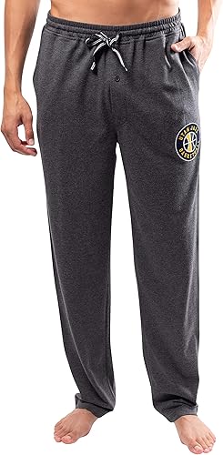 Ultra Game Men's NBA Official Sleepwear Super Soft Pajama Loungewear Pants, Utah Jazz, Heather Charcoal 23|Utah Jazz