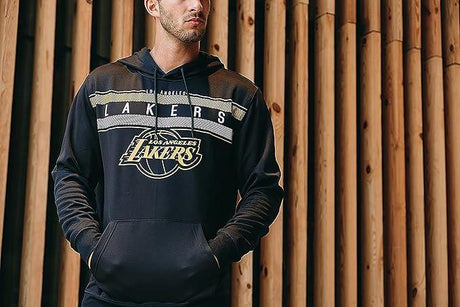 Ultra Game NBA Los Angeles Lakers Men's Fleece Hoodie Pullover Sweatshirt Poly Midtown |Los Angeles Lakers - UltraGameShop