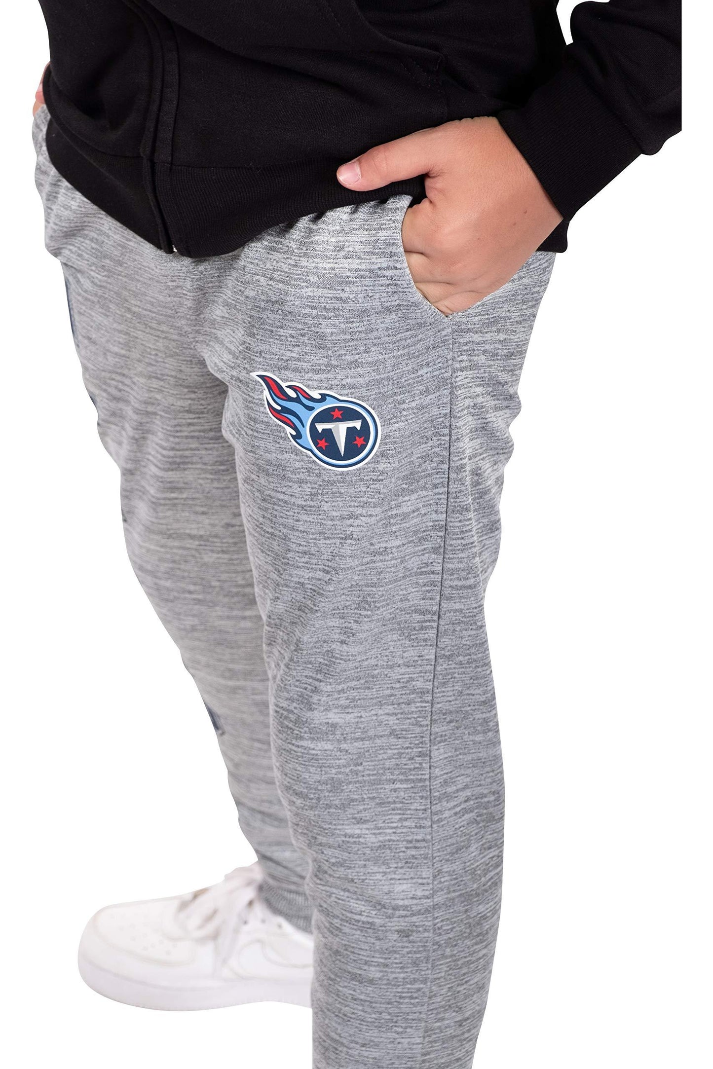 Ultra Game NFL Tennessee Titans Youth High Performance Moisture Wicking Fleece Jogger Sweatpants|Tennessee Titans - UltraGameShop