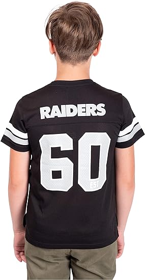 Ultra Game NFL Las Vegas Raiders Youth Soft Mesh Vintage Jersey T-Shirt|Las Vegas Raiders - UltraGameShop