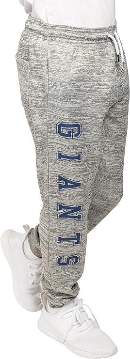 Ultra Game NFL New York Giants Youth High Performance Moisture Wicking Fleece Jogger Sweatpants|New York Giants - UltraGameShop