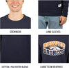 Ultra Game NFL Denver Broncos Men's Super Soft Ultimate Crew Neck Sweatshirt|Denver Broncos