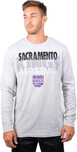 Ultra Game NBA Sacramento Kings Men's Super Soft Supreme Long Sleeve T-Shirt|Sacramento Kings - UltraGameShop