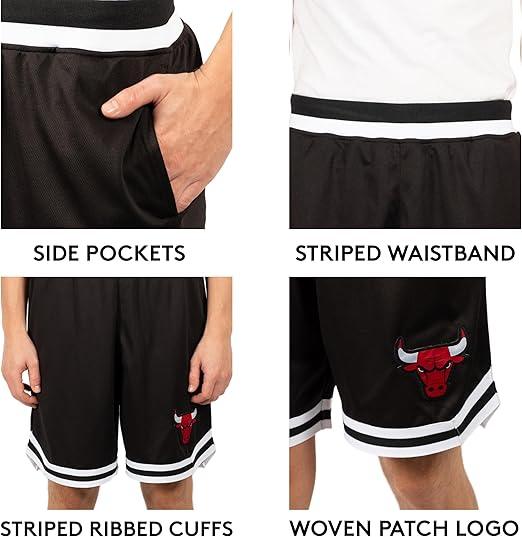 Ultra Game NBA Chicago Bulls Official Men's Supreme Active Basketball Training Shorts|Chicago Bulls - UltraGameShop