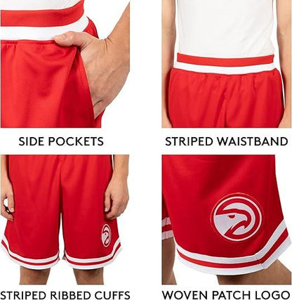 Ultra Game NBA Atlanta Hawks Official Men's Supreme Active Basketball Training Shorts|Atlanta Hawks - UltraGameShop