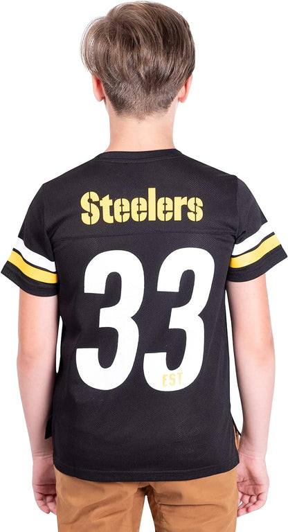 Ultra Game NFL Pittsburgh Steelers Youth Soft Mesh Vintage Jersey T-Shirt|Pittsburgh Steelers - UltraGameShop