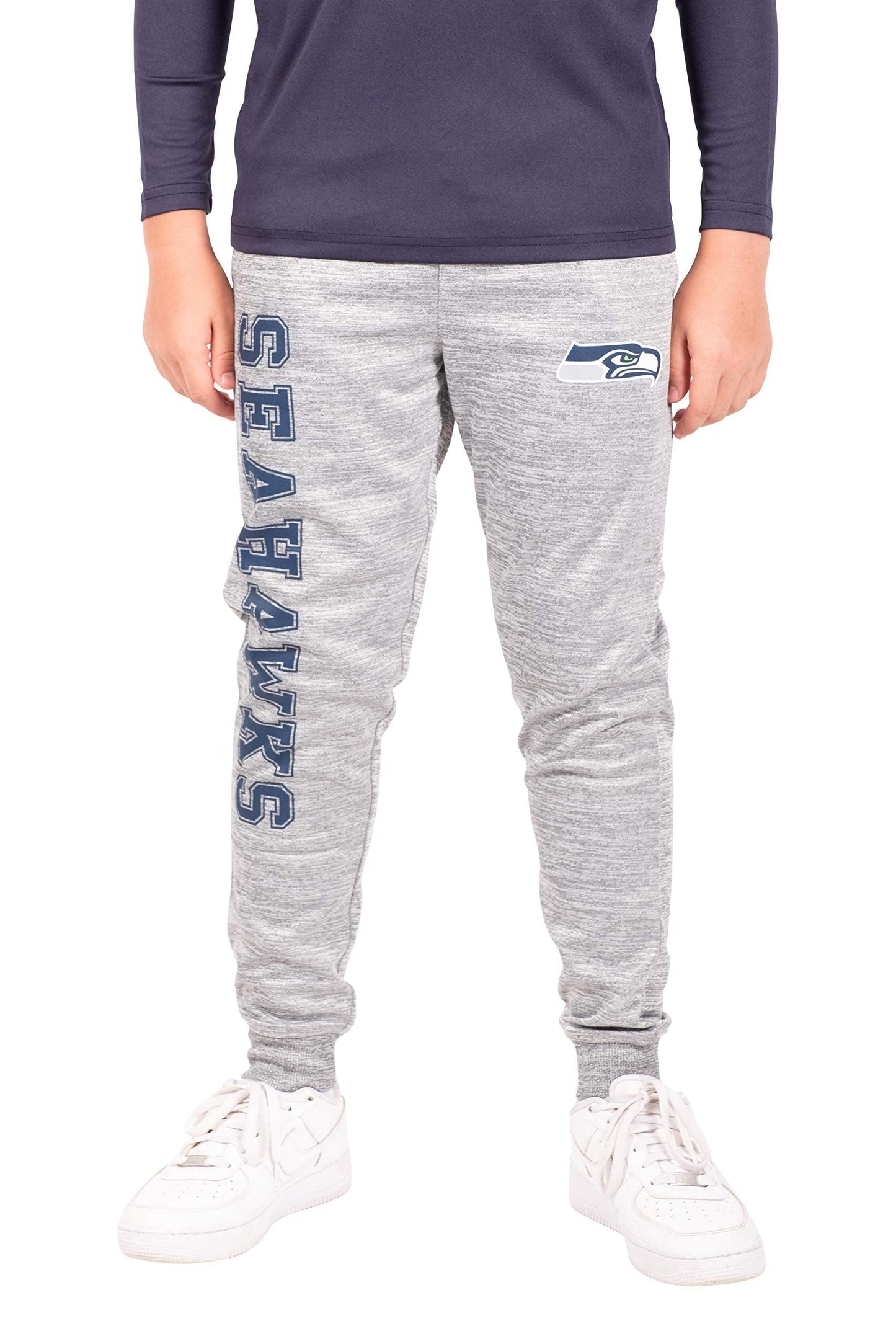 Ultra Game NFL Seattle Seahawks Youth High Performance Moisture Wicking Fleece Jogger Sweatpants|Seattle Seahawks - UltraGameShop