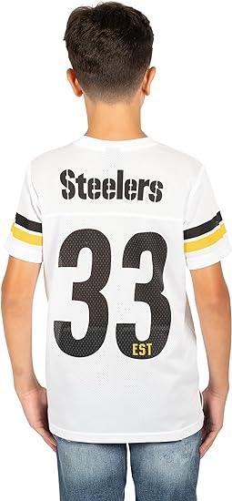 Ultra Game NFL Pittsburgh Steelers Youth Mesh Vintage Jersey Tee Shirt|Pittsburgh Steelers - UltraGameShop