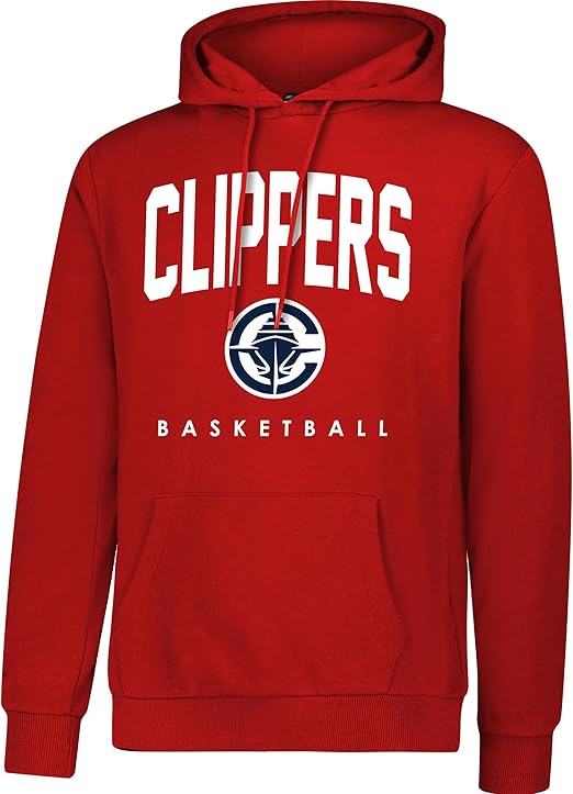 Ultra Game NBA Official Men's Super Soft Teamster Hoodie Sweatshirt, Los Angeles Clippers, Team Color|Los Angeles Clippers