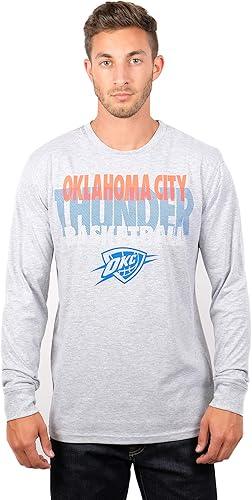 Ultra Game NBA Oklahoma City Thunder Men's Super Soft Supreme Long Sleeve T-Shirt|Oklahoma City Thunder - UltraGameShop