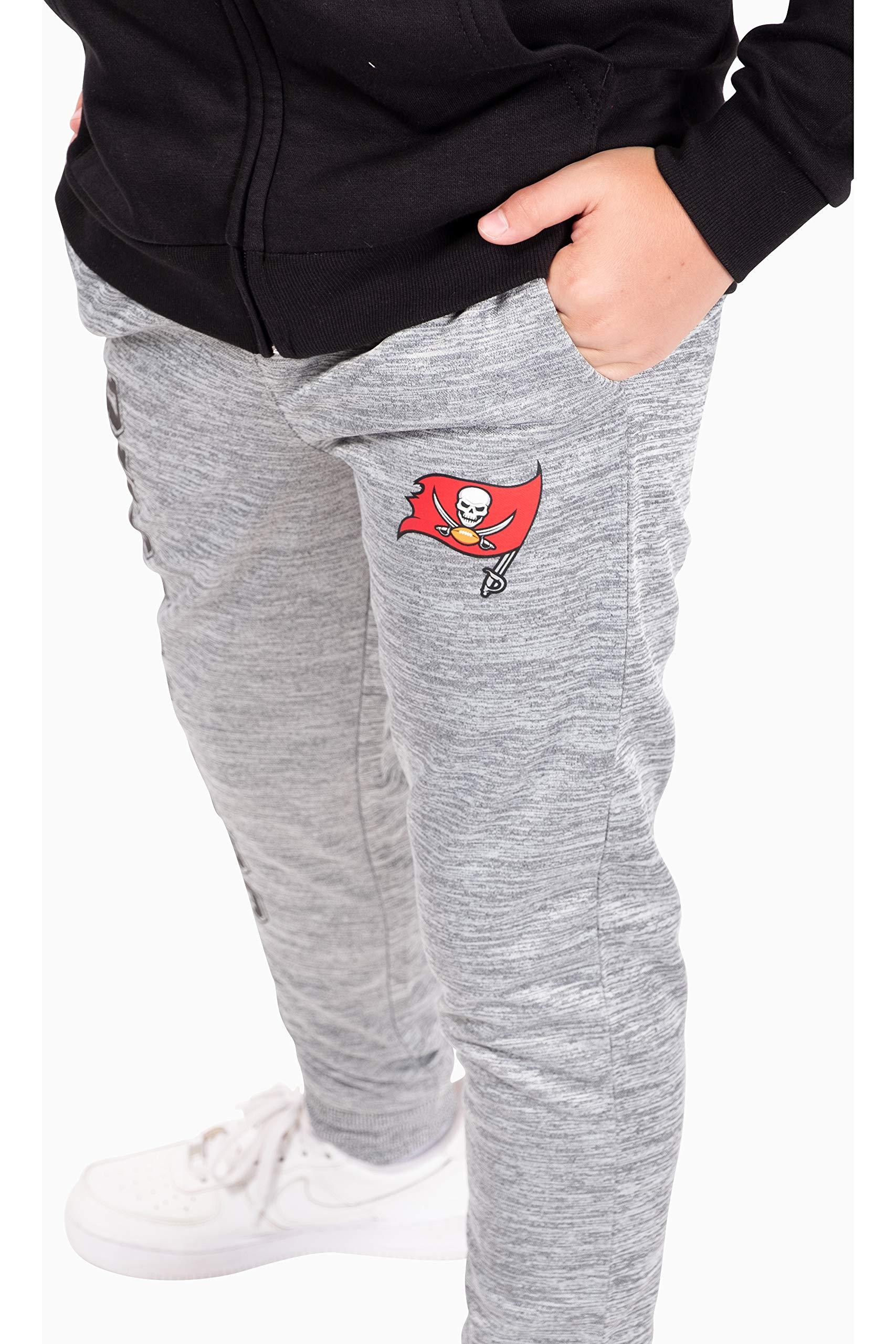 Ultra Game NFL Tampa Bay Buccaneers Youth High Performance Moisture Wicking Fleece Jogger Sweatpants|Tampa Bay Buccaneers - UltraGameShop