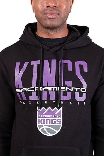 Ultra Game Men's NBA Sacramento Kings Focused Pullover Fleece Hoodie Sweatshirt|Sacramento Kings - UltraGameShop