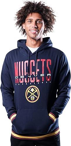 Ultra Game Men's NBA Denver Nuggets Focused Pullover Fleece Hoodie Sweatshirt|Denver Nuggets - UltraGameShop