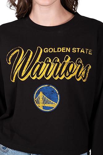 Ultra Game NBA Golden State Warriors Women's Super-Soft Crop Top Shirt|Golden State Warriors - UltraGameShop