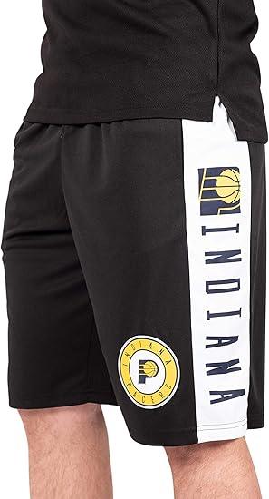 Ultra Game NBA Indiana Pacers Warriors Men's Active Soft Workout Basketball Training Shorts| Indiana Pacers - UltraGameShop