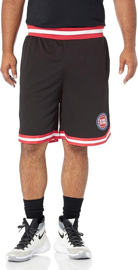 Ultra Game NBA Detroit Pistons Men's Active Knit Basketball Training Shorts|Detroit Pistons - UltraGameShop