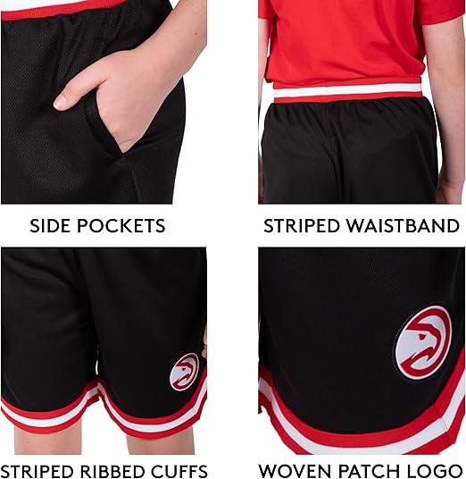 Ultra Game NBA Portland Trail Blazers Boys Active Knit Slam Basketball Training Shorts|Portland Trail Blazers - UltraGameShop