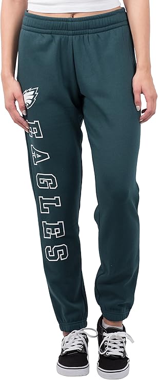 NFL Official Women's Super Soft Fleece Jogger Sweatpants|Philadelphia Eagles