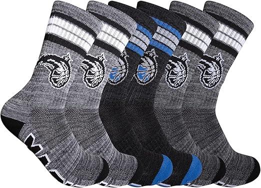 Ultra Game NBA Orlando Magic Boys Athletic Cushioned Secure Fit Team Crew Socks|Orlando Magic - UltraGameShop