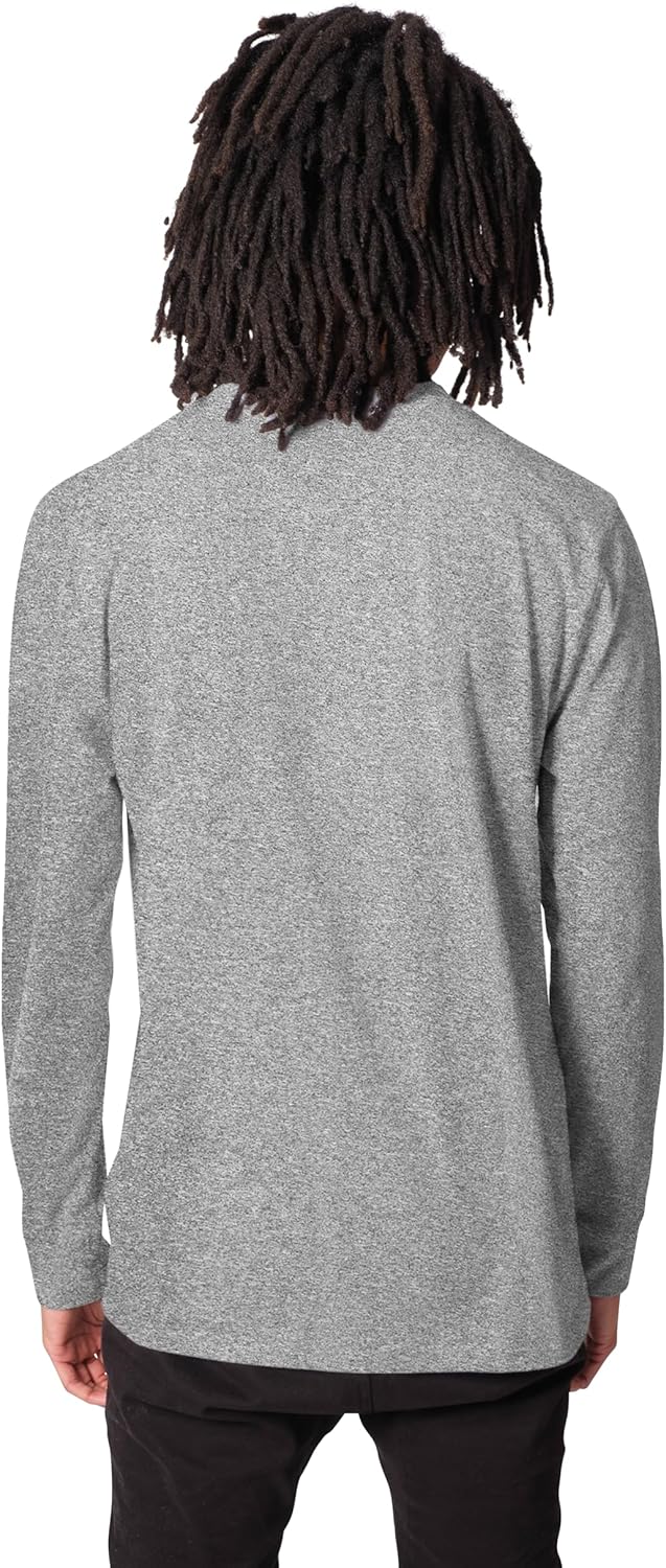 Ultra Game NBA Official Men‚Äôs Super Soft Supreme Long Sleeve T-Shirt - Unisex, Miami Heat, Heather Gray|Miami Heat