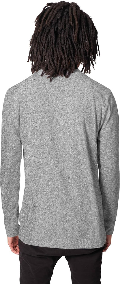 Ultra Game NBA Official Men‚Äôs Super Soft Supreme Long Sleeve T-Shirt - Unisex, Miami Heat, Heather Gray|Miami Heat
