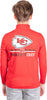 Ultra Game NFL Kansas City Chiefs Youth Super Soft Quarter Zip Long Sleeve T-Shirt|Kansas City Chiefs