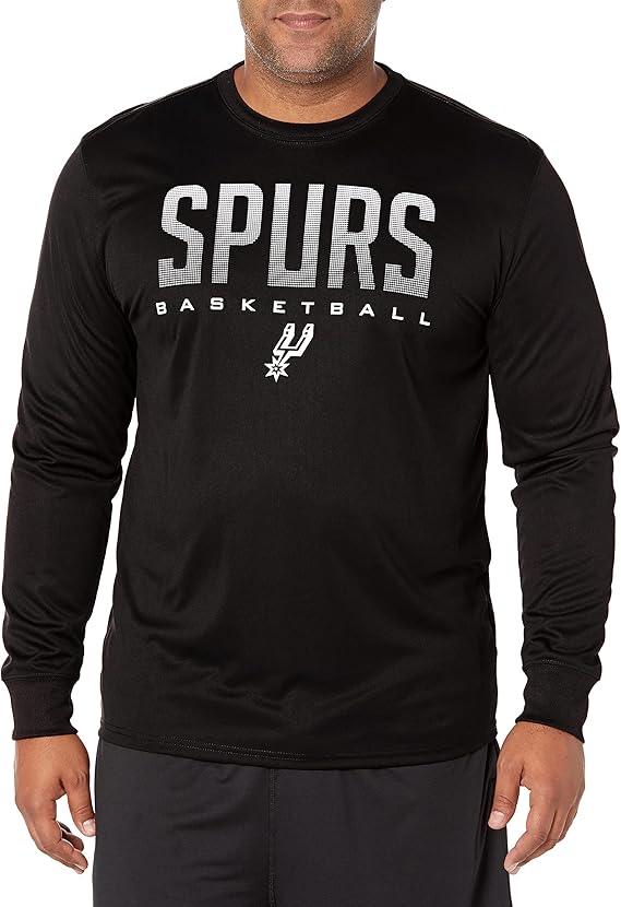 Ultra Game NBA San Antonio Spurs Men's Super Soft Game Day Long Sleeve T-Shirt |San Antonio Spurs - UltraGameShop