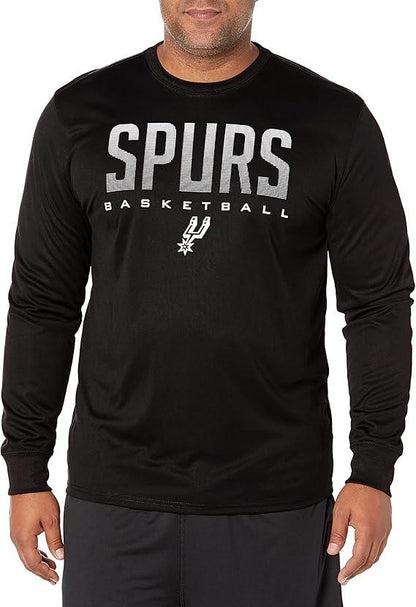 Ultra Game NBA San Antonio Spurs Men's Super Soft Game Day Long Sleeve T-Shirt |San Antonio Spurs - UltraGameShop