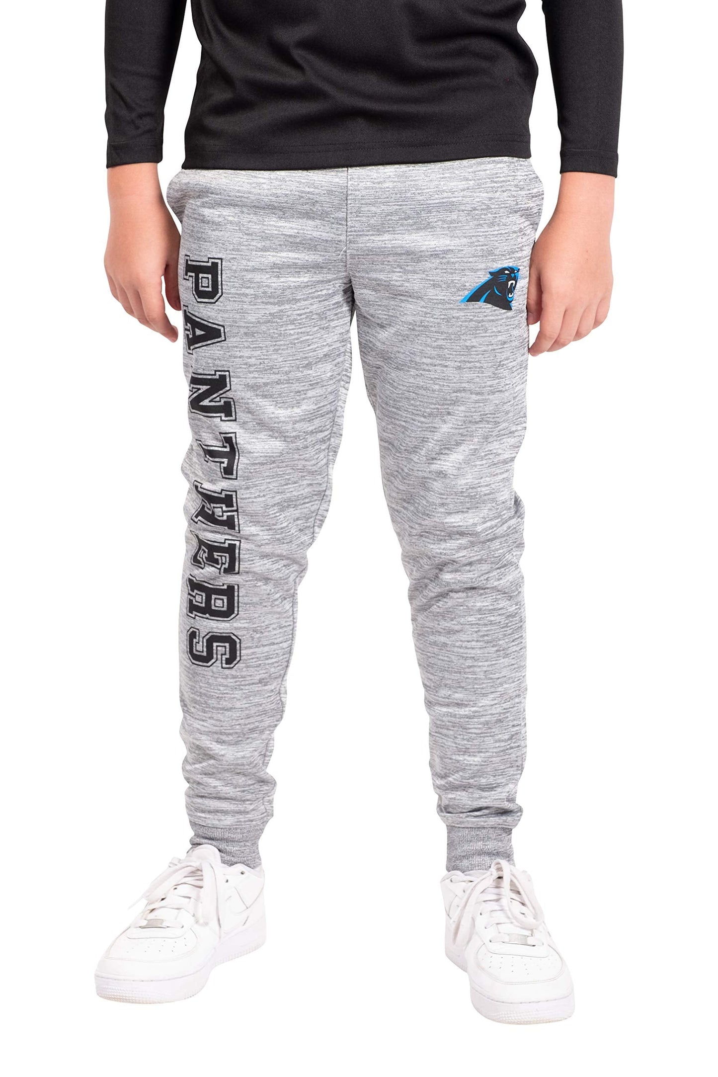 Ultra Game NFL Official Youth Super Soft Game Day Jogger Sweatpants, Carolina Panthers|Carolina Panthers