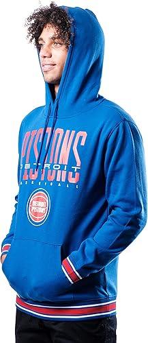 Ultra Game Men's NBA Detroit Pistons Focused Pullover Fleece Hoodie Sweatshirt|Detroit Pistons - UltraGameShop